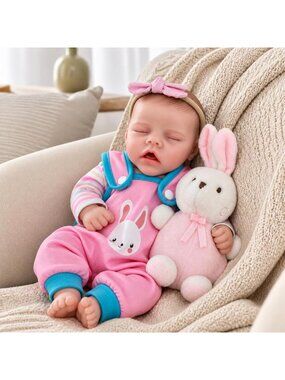 12" Full Body Reborn Baby Doll Girl - Realistic Silicone Toy, Perfect Gift